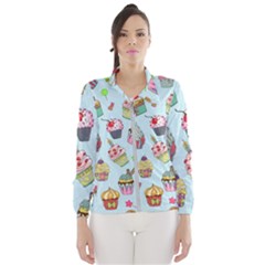 Cupcake Doodle Pattern Women s Windbreaker by Sobalvarro