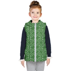 St Patricks Day Kids  Hooded Puffer Vest by Valentinaart