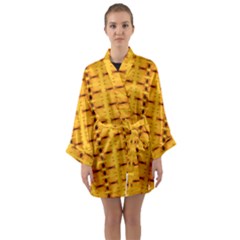 Digital Illusion Long Sleeve Satin Kimono by Sparkle