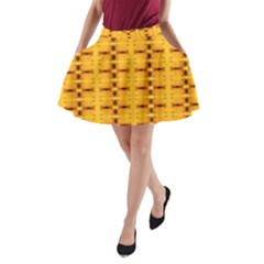 Digital Illusion A-line Pocket Skirt by Sparkle