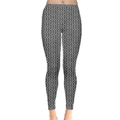 Black And White Triangles Inside Out Leggings by Sparkle