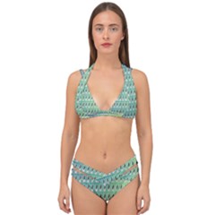 Polka Dots Double Strap Halter Bikini Set by Sparkle