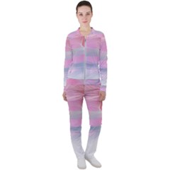 Pink Fractal Casual Jacket And Pants Set by Sparkle