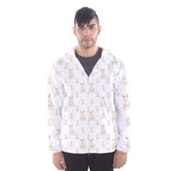 Happy Easter Motif Print Pattern Men s Hooded Windbreaker by dflcprintsclothing