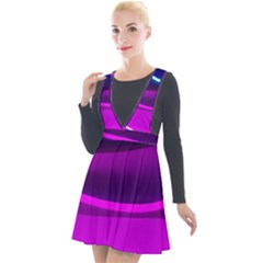 Neon Wonder  Plunge Pinafore Velour Dress by essentialimage