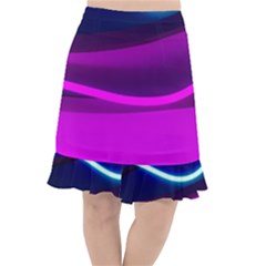 Neon Wonder  Fishtail Chiffon Skirt by essentialimage
