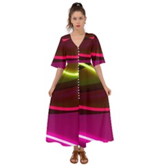 Neon Wonder Kimono Sleeve Boho Dress by essentialimage