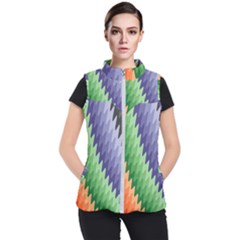 Zigzag Waves Women s Puffer Vest by Sparkle