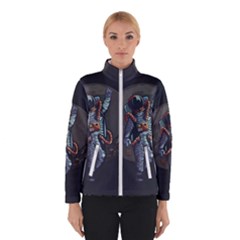 Illustration Drunk Astronaut Winter Jacket by Vaneshart