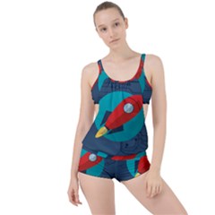 Rocket With Science Related Icons Image Boyleg Tankini Set  by Vaneshart