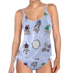 Seamless Pattern With Space Theme Tankini Set by Vaneshart