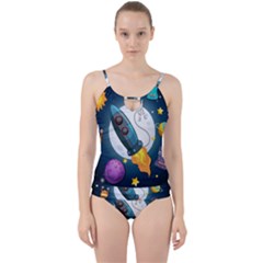 Spaceship Astronaut Space Cut Out Top Tankini Set by Vaneshart
