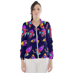 Space Patterns Women s Windbreaker