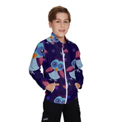 Owl Pattern Background Kids  Windbreaker