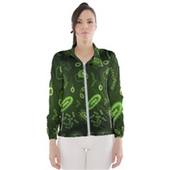 Bacteria Virus Seamless Pattern Inversion Women s Windbreaker