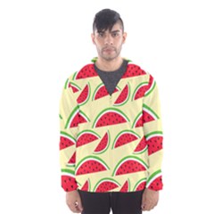 Watermelon Pattern Men s Hooded Windbreaker