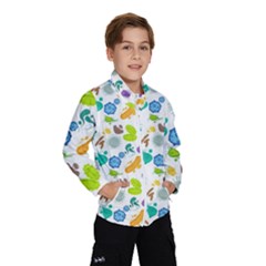 Bacteria Virus Seamless Pattern Kids  Windbreaker