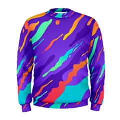 Multicolored Abstract Background Men s Sweatshirt