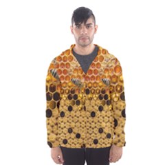 Top View Honeycomb Men s Hooded Windbreaker