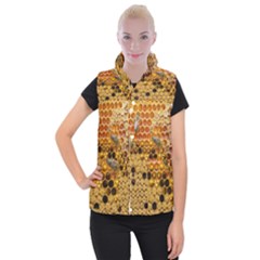 Top View Honeycomb Women s Button Up Vest by Vaneshart