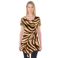 Zebra 2 Short Sleeve Tunic  by dressshop