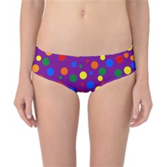Gay Pride Rainbow Multicolor Dots Classic Bikini Bottoms by VernenInk