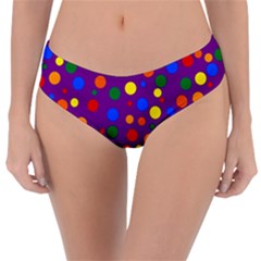 Gay Pride Rainbow Multicolor Dots Reversible Classic Bikini Bottoms by VernenInk