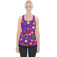 Gay Pride Rainbow Multicolor Dots Piece Up Tank Top by VernenInk