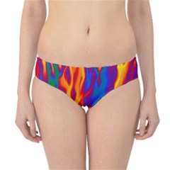 Gay Pride Abstract Smokey Shapes Hipster Bikini Bottoms by VernenInk