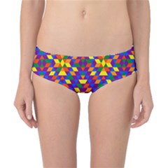 Gay Pride Geometric Diamond Pattern Classic Bikini Bottoms by VernenInk