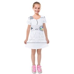 Ipaused2 Kids  Short Sleeve Velvet Dress by ChezDeesTees