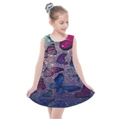 Glitter Butterfly Kids  Summer Dress by Sparkle