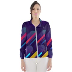 Colorful-abstract-background Women s Windbreaker by Vaneshart