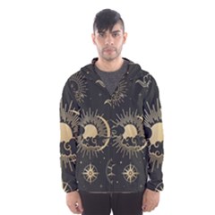 Asian-set-with-clouds-moon-sun-stars-vector-collection-oriental-chinese-japanese-korean-style Men s Hooded Windbreaker