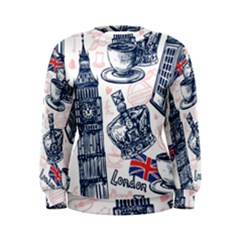 London-seamless-pattern Women s Sweatshirt by Vaneshart