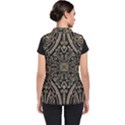 Zentangle-styled-ornament-pattern Women s Puffer Vest View2