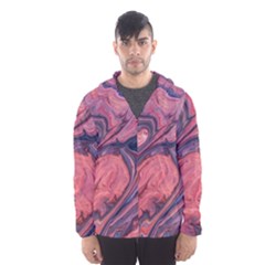 Abstract-colorful-painting-background-closeup Men s Hooded Windbreaker