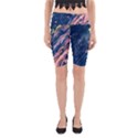 Liquid-abstract-paint-texture Yoga Cropped Leggings View1
