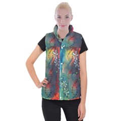 Flower Dna Women s Button Up Vest by RobLilly