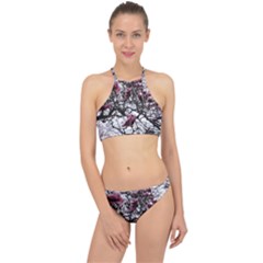 Saucer Magnolia Tree Racer Front Bikini Set by okhismakingart