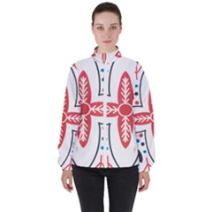 Motif Women s High Neck Windbreaker by Sobalvarro