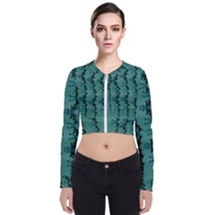 Branches Of A Wonderful Flower Tree In The Light Of Life Long Sleeve Zip Up Bomber Jacket by pepitasart
