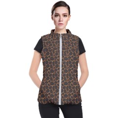 Animal Skin - Panther Or Giraffe - Africa And Savanna Women s Puffer Vest by DinzDas