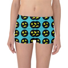 005 - Ugly Smiley With Horror Face - Scary Smiley Reversible Boyleg Bikini Bottoms by DinzDas