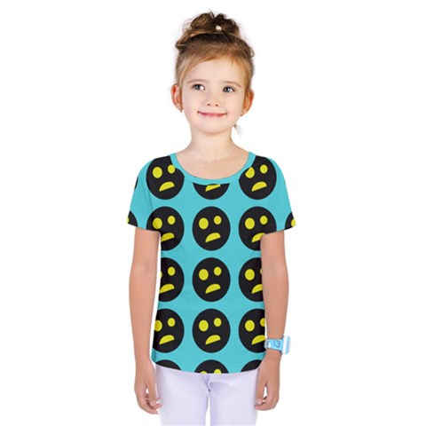 005 - Ugly Smiley With Horror Face - Scary Smiley Kids  One Piece Tee by DinzDas