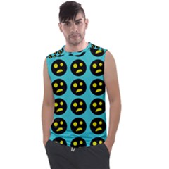 005 - Ugly Smiley With Horror Face - Scary Smiley Men s Regular Tank Top by DinzDas