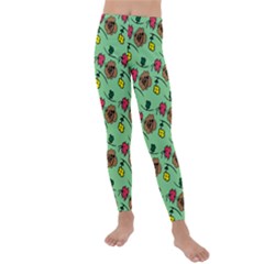 Lady Bug Fart - Nature And Insects Kids  Lightweight Velour Leggings by DinzDas