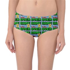 Game Over Karate And Gaming - Pixel Martial Arts Mid-waist Bikini Bottoms by DinzDas