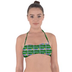 Game Over Karate And Gaming - Pixel Martial Arts Halter Bandeau Bikini Top by DinzDas