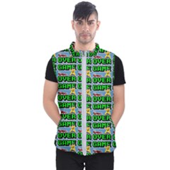 Game Over Karate And Gaming - Pixel Martial Arts Men s Puffer Vest by DinzDas